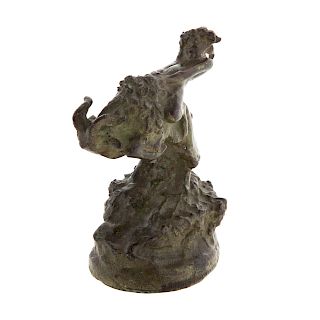 J. Edgar Stouffer, Faun Riding Goat, Bronze