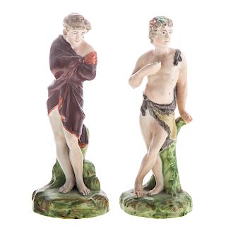 Two Staffordshire Figures of Seasons