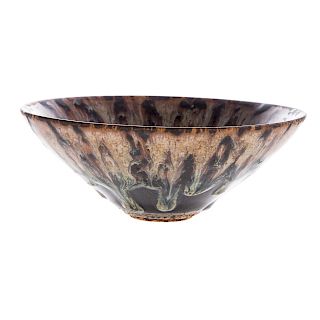 Chinese Song Style Hare's Fur Glazed Bowl