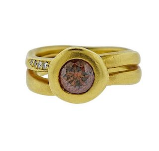 H. Stern 18K Gold Fancy Diamond Ring