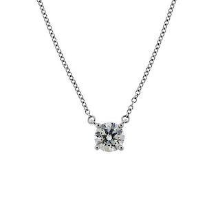 Tiffany &amp; Co Platinum 0.75ct Diamond Necklace