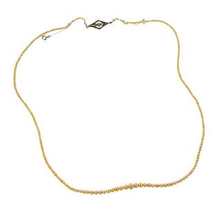 Antique Platinum 14k Gold Graduated Pearl Diamond Necklace 