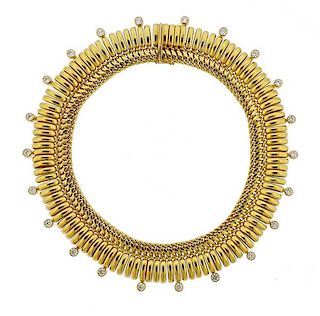 Tiffany &amp; Co Paloma Picasso 18K Gold Diamond Necklace