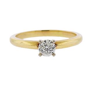 14K Gold Leo Diamond Engagement Ring