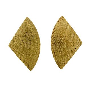 Buccellati 18k Gold Earrings 