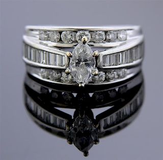 14k Gold Diamond Bridal Ring