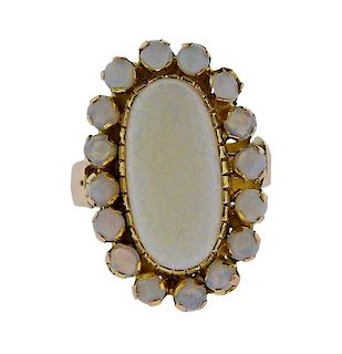 18K Gold Opal Cocktail Ring