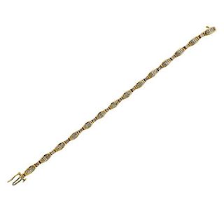 14K Gold Diamond Line Bracelet