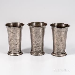 Three Early Dutch Beakers
