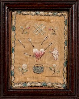 18th Century Needlework Love Token