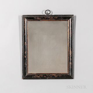 Early Japanned Frame Mirror