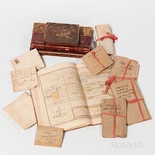 Atlas, Three Ledgers, Four Indentures, and a Group of Wrappers