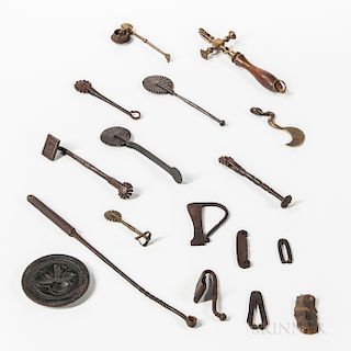 Collection of Pie Crimpers and Kitchen Items