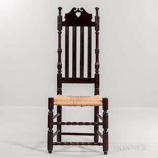 Bannister-back Heart and Crown Side Chair