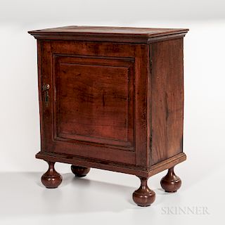 Walnut Panel-front Spice Chest