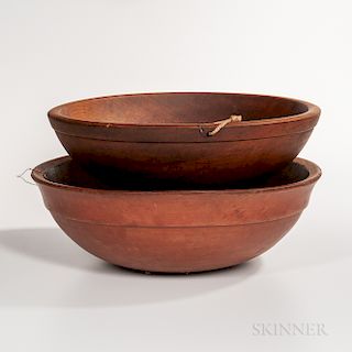 Two Large Turned Bowls