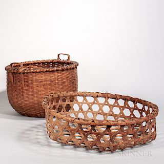 Ash Splint Cheese Basket and Laundry Basket