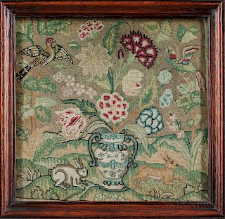 Small Early Needlework Picture