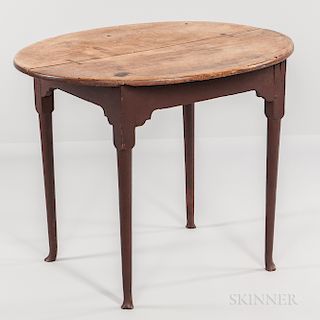 Queen Anne Maple Oval-top Tea Table