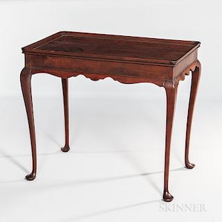 Queen Anne-style Tray-top Tea Table