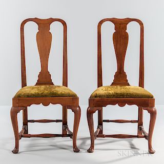 Pair of Queen Anne Side Chairs