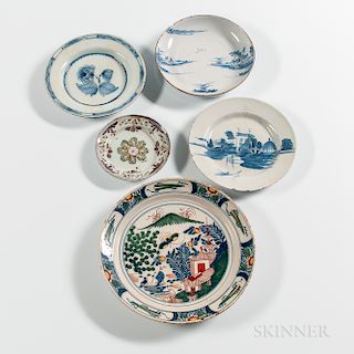 Five Delft Plates