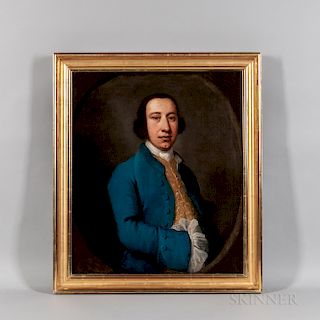 Anglo/American School, Late 18th Century  Portrait of a Young Man