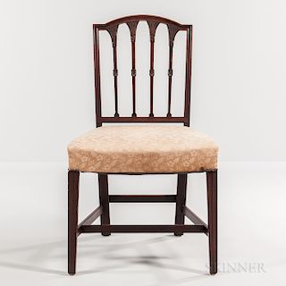 Mahogany Square-back Side Chair