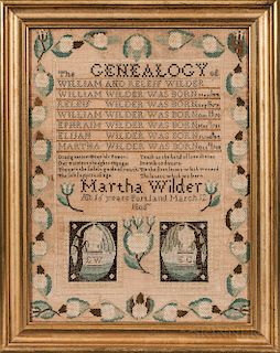 "Martha Wilder" Needlework Genealogy