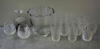 Group of Signed Crystal Barware.
