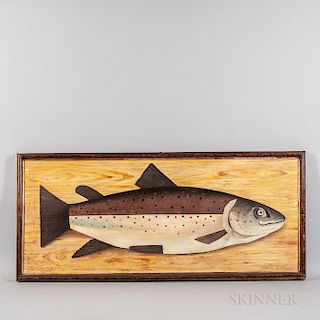 American School, Late 19th/Early 20th Century  Large Still Life with Single Trout