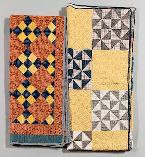 Two Hand-stitched Quilts