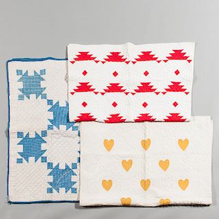 Three Hand-stitched Crib Quilts