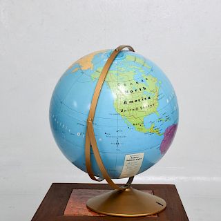 Vintage Earth Globe, circa 1950s