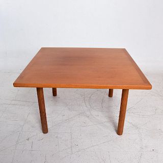 Hans Wegner Teak Oak Coffee Table Midcentury Danish Modern