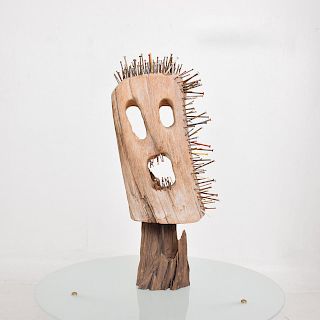 1960s Mexican Wooden Sculpture in the Style of Mathias Goeritz