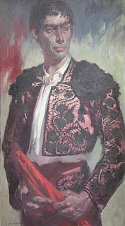 MONTOYA, Manuel. Oil on Canvas. Matador.