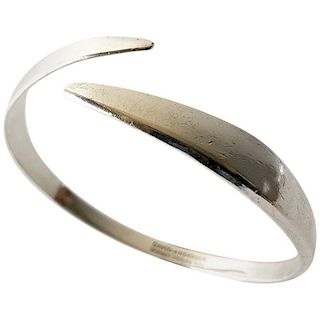 David Andersen Sterling Silver Norwegian Mid Century  Scandinavian Modernist Arm Bracelet