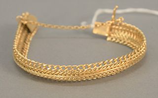 14K gold mesh bracelet, 36.4 gr.