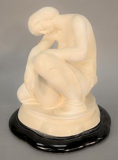 Anthony de Francisci (1887 - 1964), plaster, sculpture, "Pot of Basil," nude woman, ht. 13 1/2 in.