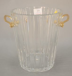 Large Baccarat crystal ice bucket. Ht. 9 in.