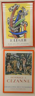 Three framed posters to include An American Pop Opera the Mother of Us All, Tyrone Guthrie Theatre; F. Leger (1881 - 1951), Musee De...