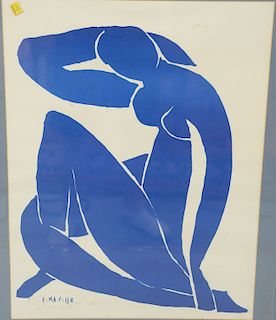 Henri Matisse, Blue nude, serigraph, H.Matisse in serigraph. sight size: 24 3/4" x 18 1/2".