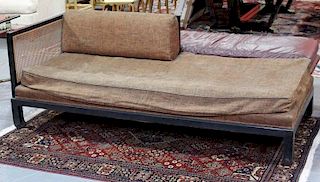 Midcentury Cane Side Asian Modern Daybed.