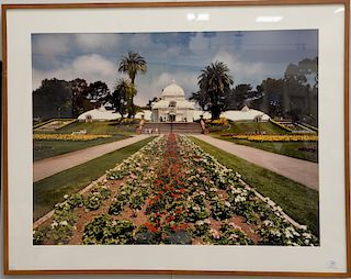 Robert Holmes, cibachrome print, "The Conservatory Golden Gate Park" 1994, 30" x 40", Corporate Art Directions label on back.