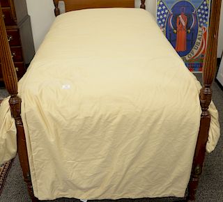 Pratesi five piece bed lot to include coverlet and five pillow covers, double size.
