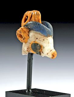 Published Miniature Greek Glass Pendant - Ram Head
