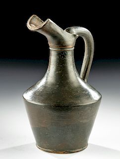 Etruscan Blackware Beaked Oinochoe