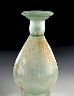 Roman Glass Sprinkler Flask w/ Ribs