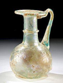 Beautiful Roman Glass Pitcher w/ Beautiful Iridescence